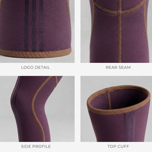 Genouillères de compression en néoprène avec design à poignets élastiques, antidérapantes, souples, pour une mobilité rapide, unisexe - Product Image 2
