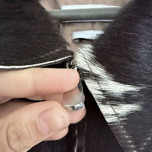 Chaqueta de Cuero Vacuno Personalizada con Servicios OEM para Hombre, Diseño 2026, con Cuello Alto de Lona, Logotipo Frontal, Transpirable, para Invierno - Product Image 4