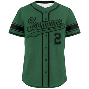 Camiseta de béisbol personalizada con estampado sublimado, de secado rápido, con nombre y número del equipo, con botones, uniforme deportivo. - Product Image 1