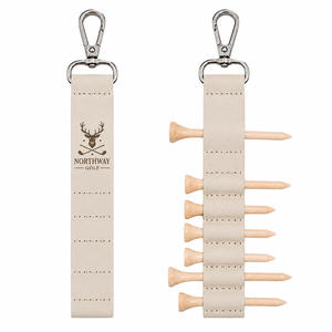 Porte-tee de golf en cuir personnalisé avec logo, vente en gros - Product Image 3