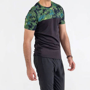 T-shirt décontracté pour homme tendance, 100% coton, impression personnalisée, respirant, écologique, manches courtes, coupe classique, vêtements de sport - Product Image 4