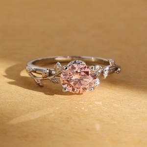 Anillos de Diamantes Redondos de Corte Brillante IGI de Primera Calidad, Creados en Laboratorio, en Oro Sólido de 14K y 18K para Mujer, Joyería Fina para Compromiso y Boda - Product Image 1