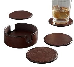 Wholesale PU Leather Coasters With Holder Durable Heat Resistant <b>Cup</b> <b>Mats</b> For Hospitality Restaurant & Gifting Table Accessory - Product Image 6