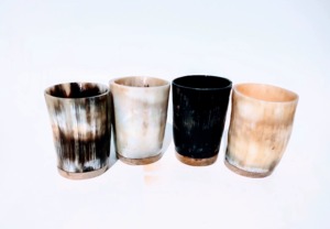 Vasos de Tequila Hechos a Mano con Cuerno de Búfalo, Ecológicos y Naturales, Mini Vasos de Cuerno para Beber de REHMAN CRAFT - Product Image 4