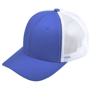 Casquette Trucker Unisexe Bleu Marine à Dos en Maille Couleur Unie Réglable 6 Panneaux Chapeau Décontracté pour Adultes Printemps-Été - Product Image 6