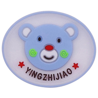 Sup Mr.King Badge Autocollant Circulaire en Caoutchouc 3D Rouge