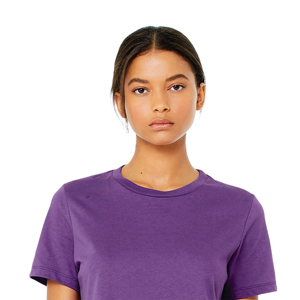 เสื้อยืดคอกลมออกแบบให้เป็นรูมีเพชรสีล้วนสำหรับสตรีทแวร์เข้ารูปปกติทำจากผ้าฝ้ายสี100% ฤดูร้อนเป็นมิตรต่อสิ่งแวดล้อม - Product Image 2