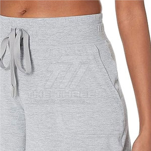 Shorts Bermuda de Cintura Alta con Cordón para Mujer, Transpirables, de Secado Rápido, 100% Algodón, Casuales, para Verano, Cómodos, Ligeros, para Viaje - Product Image 6