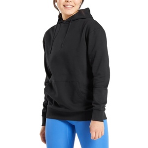 Sudadera Negra con Diseño OEM y Estampado Digital en Colores Vivos para Mujer, Personalizada para Uso Casual, 100% Algodón - Product Image 1