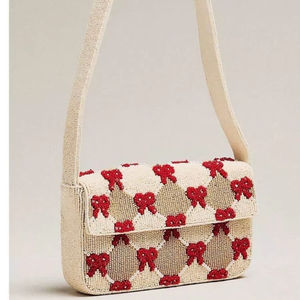 Bowknot Pattern Underarm Bag Woven Seed Beaded Purse For <b>Wedding</b> Prom Party Ladies Cosmetics Organizer Phone Storage Handbag - Product Image 1