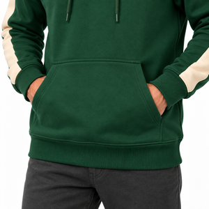 เสื้อฮู้ดผู้ชายผ้าฝ้ายฟลีซ 100% ทรงปกติ คุณภาพสูง 330 กรัม อุ่นสบาย เป็นมิตรกับสิ่งแวดล้อม แห้งเร็ว สกรีนลายปักตามสั่ง - Product Image 5