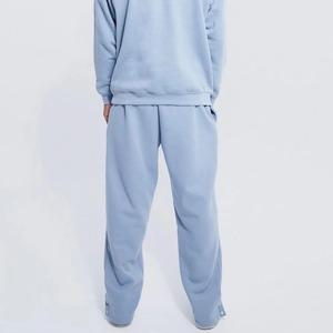 Survêtement bleu clair à capuche pour homme avec logo B brodé, sweat-shirt à manches longues et pantalon assorti, tenue décontractée - Product Image 6
