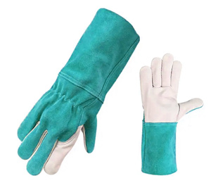 Gants de sécurité industriels en cuir de vachette pleine fleur et cuir de chèvre, résistants aux étincelles, pour soudeurs TIG - Product Image 5