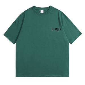 Plus Size mens <b>tshirt</b> Design OEM Logo Custom Men Hip Hop Loose Short Sleeve Solid Woven Blank O-Neck Plus Size Casual T-shirts - Product Image 4