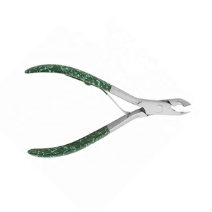 Pince à cuticules pour manucure avec logo personnalisé, poignée antidérapante, 4,0 pouces, acier inoxydable allemand, poignée colorée - Product Image 6