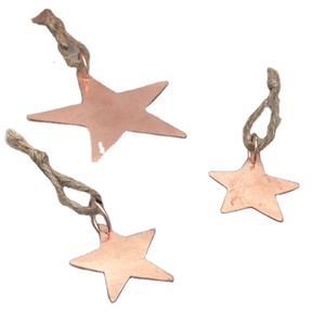 ชุดดาวชุบทองแดง oof 3ต้นคริสต์มาสที่มีคุณภาพสูงของแขวนประดับตกแต่งบ้าน - Product Image 1