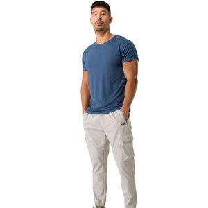 Men's <b>Light</b> Gray Cargo Jogger Pants Stretch Athletic <b>Trousers</b> Multi Pocket Casual Workout Gym Activewear Wear - Product Image 1