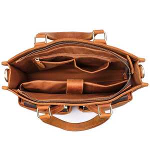 Maletín de Cuero Genuino Resistente para Portátil, para Hombres de Negocios, Ejecutivos, Uso Diario, Ecológico y Ligero - Product Image 6