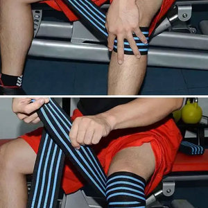 Gym Adjustable Sports <b>Knee</b> Brace Elastic <b>Support</b> <b>Knee</b> <b>Strap</b> Wraps for Weightlifting <b>Knee</b> Wrap - Product Image 4