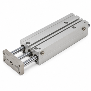 3d Techno Tri Rod Pneumatic Air Cylinder Aluminum Alloy Guide Bright Finish 600W/750W <b>Linear</b> <b>Actuator</b> for Automation Equipment - Product Image 1