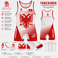 Singlet de Lucha Libre para Hombre 2026, Personalizado con Impresión Digital, 200gsm, Ligero, Spandex/Poliéster, Elástico, Compresión Premium, Duradero y de Secado Rápido