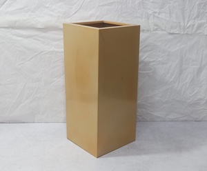 กระถางปลูกต้นไม้ทรงสี่เหลี่ยมผืนผ้าโลหะทันสมัย กระถางต้นไม้สูงสำหรับปลูกในร่มและกลางแจ้ง กระถางปลูกต้นไม้แนวตั้งขนาดใหญ่ กล่องปลูกต้นไม้ตกแต่งบ้านและสำนักงาน - Product Image 6