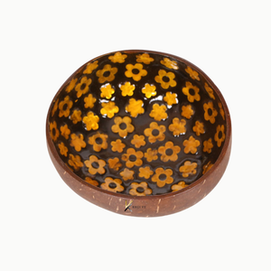 Bols de service en coquille de noix de coco naturelle laquée vietnamienne, polis, modernes, écologiques, pour cadeaux et décoration intérieure - Product Image 1