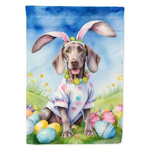 Multicolor Weimaraner Easter Egg Hunt Garden Flag Decorativo Yard & Patio Artwork para buzón Flower Beds-Yard Lawn Sign Size - Product Image 1