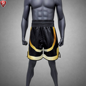 Shorts de boxe MMA élégants avec taille élastique et tissu satiné, ajustement confortable pour les combattants, séances d'entraînement, performances sur le ring - Product Image 1