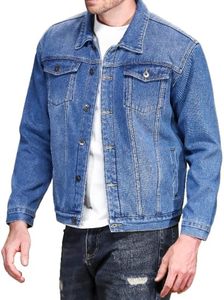 Blousons en jean enduit unisexe à col montant, logo frontal, respirants, coupe ajustée, style streetwear, hiver, faible MOQ - Product Image 4