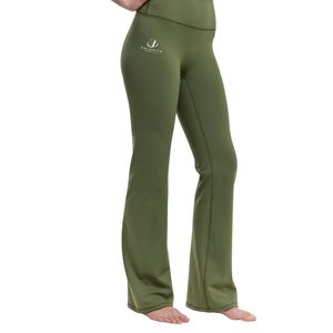 Pantalon de yoga évasé taille haute pour femme, leggings de fitness extensibles, collants de sport respirants, tenue de sport confortable pour la gym et la course, OEM - Product Image 1