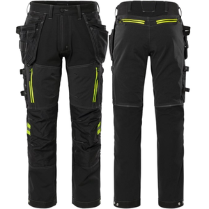 Pantalon de travail tactique en toile légère imperméable de haute qualité pour hommes, style urbain, taille élastique, service OEM, vente en gros - Product Image 4