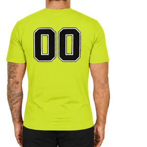 <b>Lime</b> <b>Green</b> Fitted T <b>Shirt</b> for Men Short Sleeve Crew Neck Custom Printed Slim Fit Casual Cotton Tee Wholesale Streetwear Sports - Product Image 2