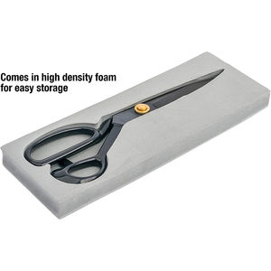 Ciseaux de tailleur sur mesure en acier métallique, 10 ciseaux noirs revêtus, pour la coupe de tissus textiles, la couture et la confection de robes - Product Image 6