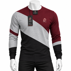 100% Cotton Plain Clothes Fashion <b>Men's</b> Breathable Round Neck <b>Long</b> Sleeve <b>T</b>-<b>Shirts</b> High Quality Basic Thermal <b>T</b> <b>Shirt</b> <b>for</b> <b>Men</b> - Product Image 1