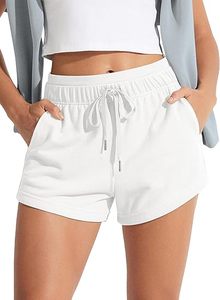Women Sports Shorts High Waist Zipper Fly Closure Lightweight Breathable Eco-Friendly Fabric Gym Training <b>Lounge</b> Wear Hot Shorts - Product Image 3