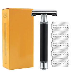 Maquinilla de Afeitar de Seguridad Profesional de Alta Calidad Personalizable con Doble Hoja de Acero Inoxidable y Mango Largo para Hombre, Marca Personalizada, Segura y Cómoda - Product Image 6