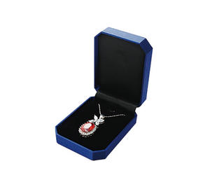 Caja Organizadora de Joyas con Cinta Rectangular Grande, Cubierta de Terciopelo Satinado y Base de Papel Impreso, 69x94x32mm - Product Image 4