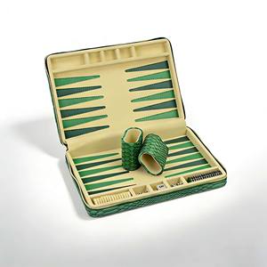 Customized Portable Mini Leather <b>Backgammon</b> Board Game <b>Set</b> Board Travel Luxury Leather <b>Backgammon</b> for Game Playing - Product Image 5