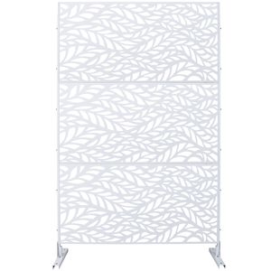 Divisorio Decorativo in Metallo Autoportante per Interni/Esterni, 193 cm (H) x 122 cm (L), per Balcone e Terrazza, per Privacy e Spazi Esterni - Product Image 1