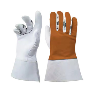 Gants de soudage TIG haute performance et robustes en cuir de chèvre et de vache pleine fleur, résistants à l'abrasion, pour la construction et la sécurité - Product Image 5