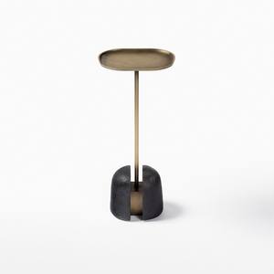 Mesa de Cóctel Combinada de Aluminio de Alta Calidad, Muebles de Primera Calidad, Mesa Auxiliar Metálica para el Hogar, Hotel, Vino y Bebidas, Latón - Product Image 4