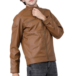 Chaqueta de Cuero para Hombre, Nueva Moda, Chaqueta de Cuero Resistente al Viento, Chaqueta de Cuero Negra de Alta Calidad para Hombre - Product Image 3