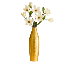 Vase de table moderne en laiton, fait main, finition dorée, porte-fleurs décoratif pour la maison, centre de table de mariage et hôtel - Product Image 1