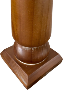 Porte-bougies en bois de 14 pouces de haut, style vintage, brun, supports décoratifs pour bougies hautes - Product Image 4