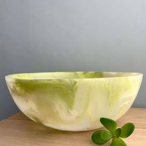 Elegante Tazón para Servir Ensaladas de Resina Pulida para Uso en el Hogar, Restaurantes y Fiestas - Tazón para Alimentos Ecológico y Duradero - Product Image 5