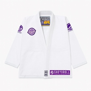 Kimono de Jiu-Jitsu BJJ Blanc Premium 450 GSM en Coton Tissé Perlé Séchage Rapide Respirant Léger Compétition - Product Image 1
