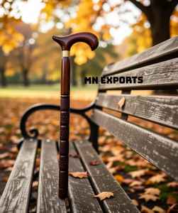 ไม้เท้าเดินทำจากไม้ธรรมชาติคุณภาพสูงสำหรับผู้สูงอายุ โดย MN EXPORTS - Product Image 4