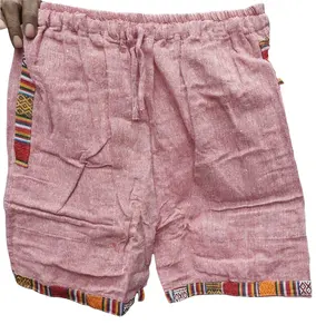 Pantaloncini in tessuto di cotone moda donna fornitore all'ingrosso di stile bohémien Hippie dall'india GM-121750