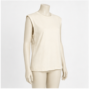 Haut d'été décontracté en coton à manches courtes pour femme - Product Image 1